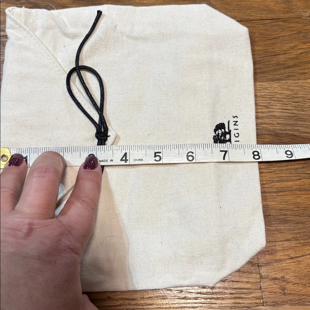 Origins linen cosmetic bag plus bonus bag
